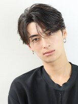 オーシャントーキョー 原宿(OCEAN TOKYO)&nbsp;韓国ヘアカルマパーマコンマバングセンターパート黒髪ニュアンス