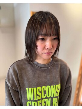 ムーン バイ ケンジ(moon by KENJE) ぱつっとボブ/ハイライト/ミニボブ/ショート/外ハネボブ