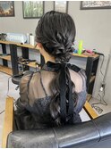 【WAVY hair set】ルーズなローポニー