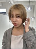 イメチェン外ハネボブ美髪ワイドバングレイヤーショート/大宮