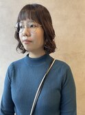 コテ巻き風パーマ/ボブ