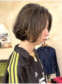 メンズボブ メンズロングヘア ニュアンスハイライト 銀座 有楽町