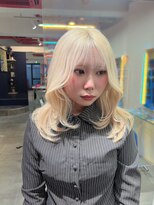 ボックスミコ(Box mico.)&nbsp;前髪/アンブレラカラー/こなれミディ/イメチェン/ウェーブパーマ