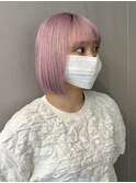 切りっぱなしボブ長めボブナチュラルボブ結べるボブ前下がりボブ