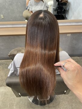 ネウィ 宮崎店(newi) 酸性ストレート×髪質改善◎艶やかナチュラルロング