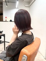 アイリー 名古屋(A/LEE)&nbsp;ボブ／暖色カラー／ボルドーピンク
