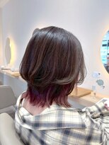 ルーチェココ ブラン(Lu'ce coco blanc)&nbsp;くびれヘアアクセントカラーレイヤーボブ