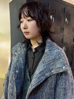 ヘアーアイストゥーレ(HAIR ICI TRE)&nbsp;レイヤーパーマ　ウルフパーマ　チョコレートブラウン　担当桜桃