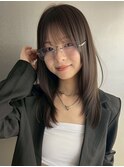 韓国風ロングレイヤー/横浜/顔周り/髪質改善