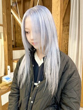 グロウ 渋谷西口(grow) アイスブルーペールブルーホワイトブルーシルバーハイトーン