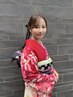 【成人式当日】振袖着付け+ヘアセット+フルメイク¥39,500 ※早朝料金別途