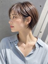ノア(NOA) 【NOA】ハンサムショート×シースルーバング×ブラウンベージュ
