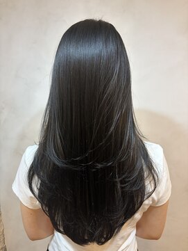 オースト ヘアー ステラ 新宿店(Aust hair Stella) レイヤーカット×ダークグレージュ×りんご幹細胞