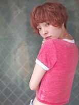 ウクラ バイ レシッド 池袋(uchla by rcid)&nbsp;オレンジカラーのマッシュショート