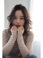 ドゥーアンジヘアー(dou-Ange hair)&nbsp;かきあげバング＋エアリーミディアム