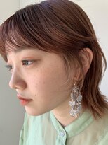 エクリ シセイドウ 麻布十番店(equri×SHISEIDO)&nbsp;【麻布十番】シースルーバングで切りっぱなしパツっとボブ