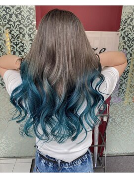 プライズ 錦糸町北口店(prize) グレージュからブルーのグラデーションカラー錦糸町北口