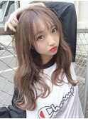 ふんわりロング×シナモングレージュ【可愛いヘア専門店Lilme】