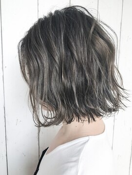 シルクレイ 吉祥寺店(Silk-lei) ＃ハイライトグラデーションカラーアッシュグレージュボブ吉祥寺