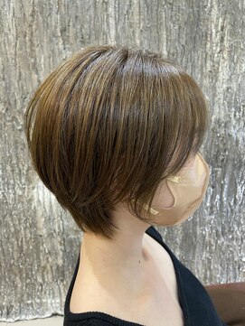 ヘアリゾートエーアイ 高田馬場店(hair resort Ai) 20代30代40代マロンベージュ/Aラインボブ/かきあげ[高田馬場駅]