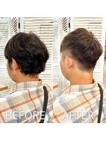 ワン エイティー ディグリース 恵比寿(180°One Eighty Degrees.)&nbsp;メンズカジュアル/2ブロック/刈上/ビジネスカット/メンズパーマ