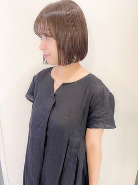 セルカ 新宿(CERCA) ミニボブ×ベージュ×大人可愛い 【CERCA新宿/新宿西口】