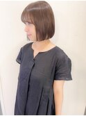 ミニボブ×ベージュ×大人可愛い 【CERCA新宿/新宿西口】