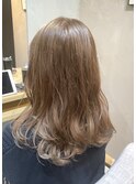 とろみゆるふわカール×ミルティアッシュベージュ