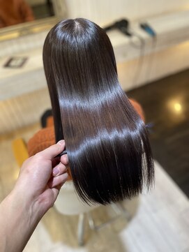 ノンヘアープラス(non hair +) 艶感たっぷりの重ため酸性ストレート
