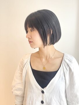 ブランロール 中目黒店(Blanl'or) 暗めカラーグランマッシュデザインカラーフェイスフレーミング