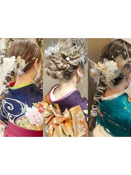 【卒業式ヘアセット+袴着付け\14300】大切な日こそプロの手で最高のあなたを演出☆[自由が丘/自由が丘駅]