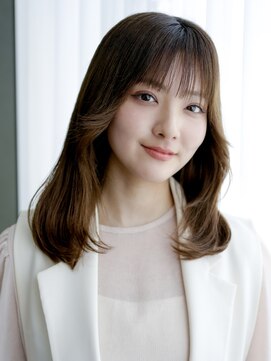 アイティーバイアルバム 八王子店(IT by ALBUM) くびれミディアム_グレーベージュレイヤーロング_39613