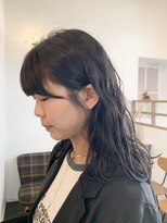 ヘアー ミュゼ 大西店(HAIR Musee) 毛先ぱつんとミディアムスタイル