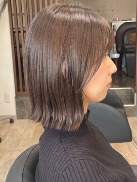 アトリエコア(Atelier Coa) ミルクティーベージュカラーくびれヘアグレージュカラー韓国