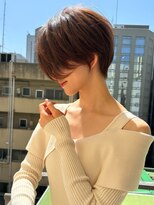 ロンド ストラーダ 心斎橋(Lond strada)&nbsp;ショート×ハイライト白髪ぼかし×シアーカラー[心斎橋]