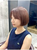 暖色 ミニボブ