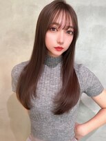 ロンドローズ 名古屋(Lond damaskRose)&nbsp;ブリーチ 学割 オリーブベージュ レイヤーカット リタッチ57＊