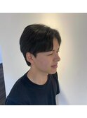 韓国毛流れセンターパート