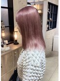 《Liberte》pink/ブリーチ/pinkbeige/ピンク/ベージュ/艶