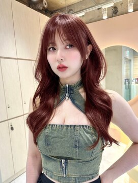 グロー オオミヤ アネックス 大宮(GLROW OMIYA ANNEX) フェミニンロング×韓国顔周りレイヤーカットブリーチなし[大宮]