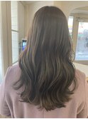 くすみカラーグレイッシュベージュくびれロング美シルエット