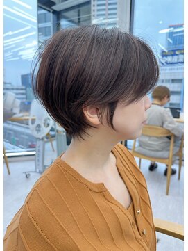 ビューナゴヤ 名駅(VIEW NAGOYA) 丸顔/ミニウルフ/チェリーブラウン/ショートボブ