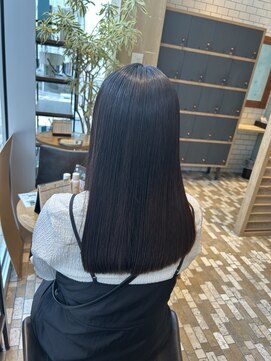 ロロネー 森ノ宮キューズモール(Lolonois) 【Lolonois森ノ宮】髪質改善ダークグレージュ(杉山慶尚)