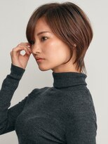 ソワネ 表参道(soigne)&nbsp;表参道大人ショートボブ顔周りレイヤーカットくびれショート30代