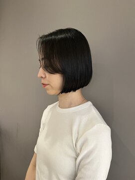 ヘアーエスクールシーユー 枚方T-SITE店(hair S.COEUR×Cu) フェイスレイヤーボブ/大阪枚方美容室