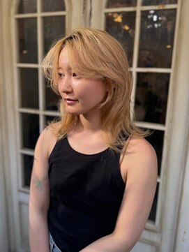 アデ オモテサンドウ(ade omotesando) カーテンバング×ミディアムレイヤー