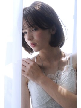 リアン バイ キートス(Lien by kiitos) ニュアンスボブ×ベージュ