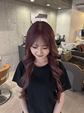 エッジ(EDGE) ラベンダーカシス×透明感ゆるカールロング【EDGE大分】