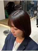 黒髪/オリーブグレー/小顔/ココアベージュ
