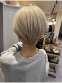平成あゆオマージュ★ショートホワイトブロンド